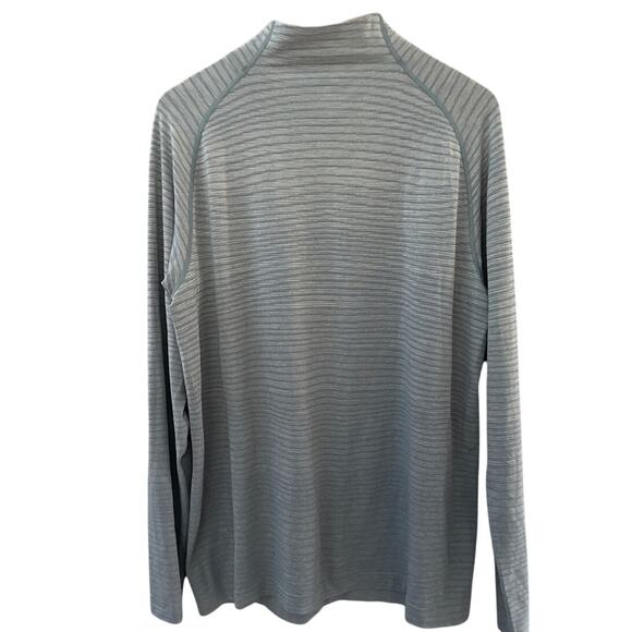 Lululemon Metal Vent Tech 1/2 Zip‎ Sweatshirt Wave Fade Chambray Size XL - Picture 6 of 11